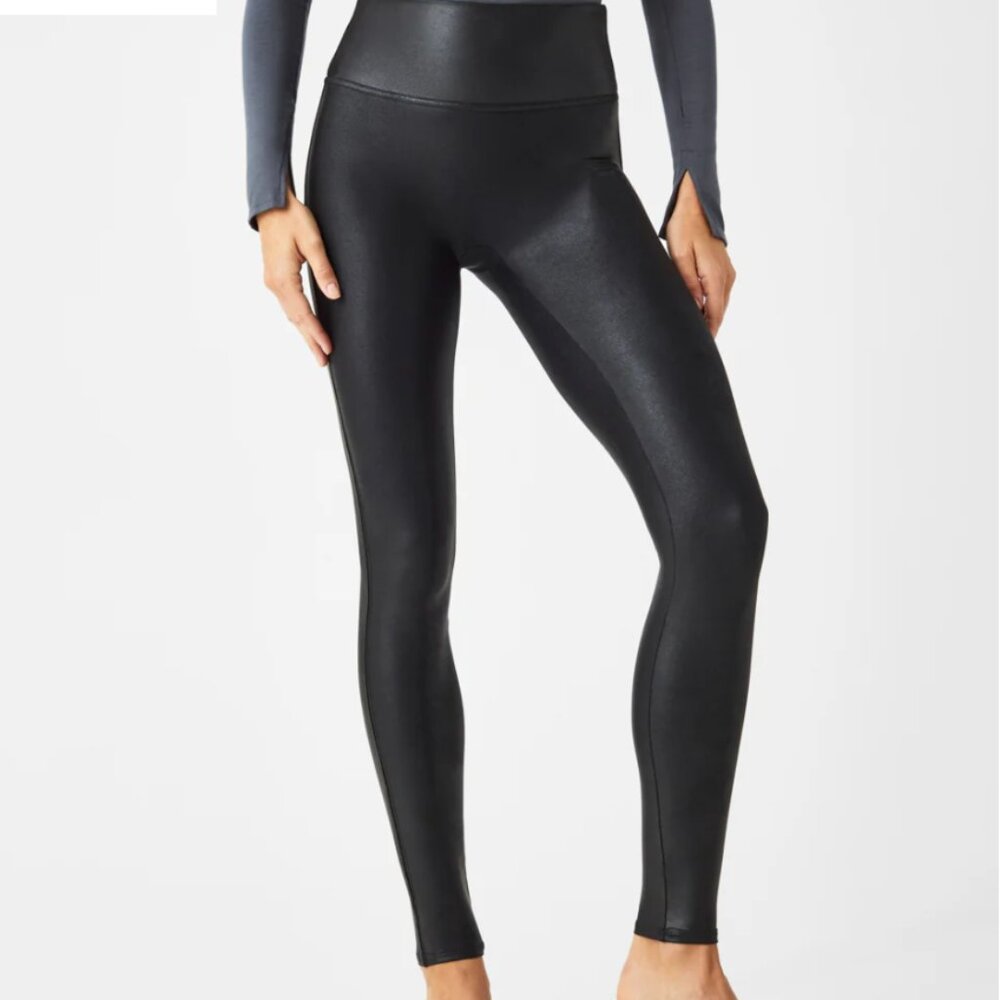 Spanx Faux Leather Leggings Size M